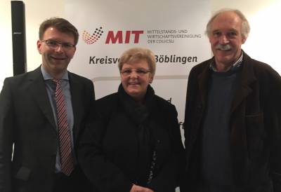 27.10.2016 - Zu Gast bei der Mittelstand- und Wirtschaftsvereinigung (MIT) Bblingen - 